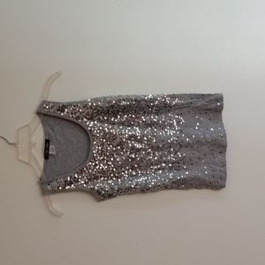 3 for $25 Silver sequin tank top